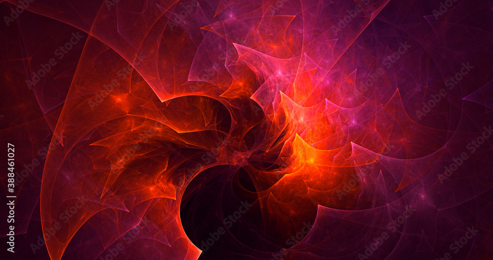 Fototapeta premium 3D rendering abstract multicolor fractal light background
