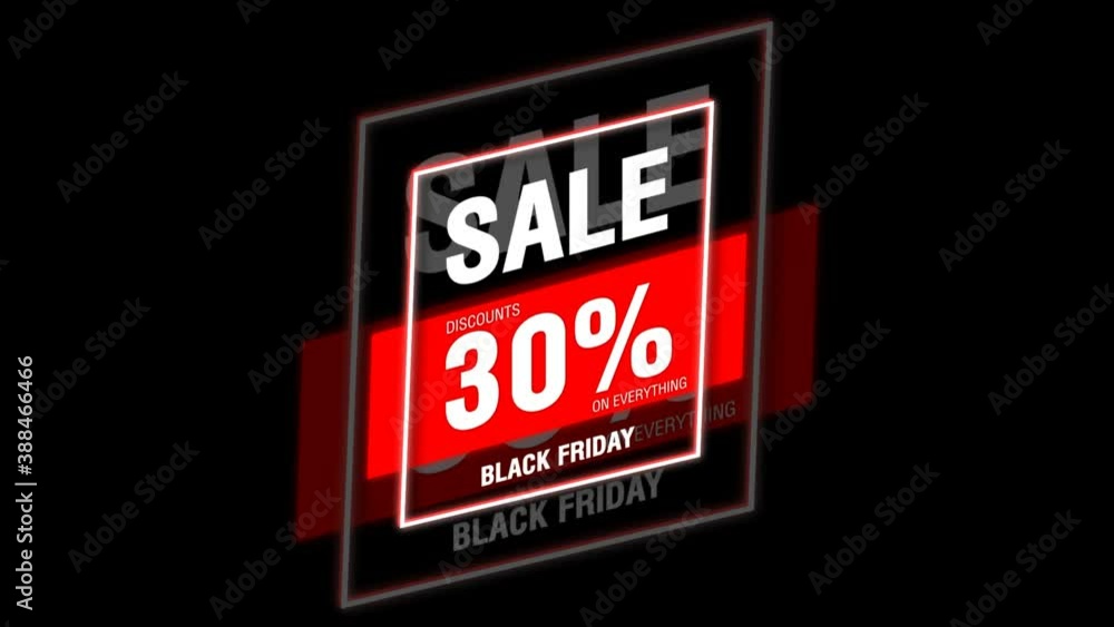 Animated promo screensaver on the theme 30% discount on black Friday Animated promo screensaver on the theme 30% discount on black Friday