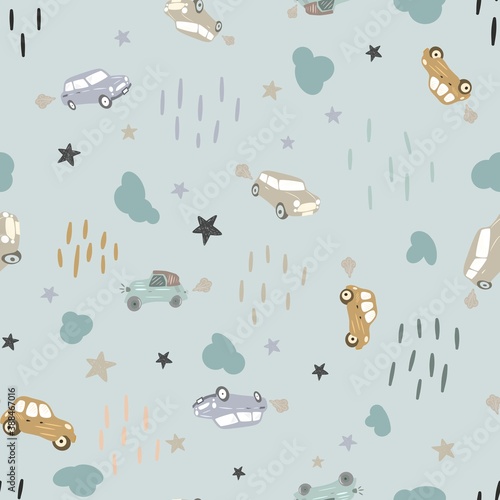 seamless pattern with cute animals