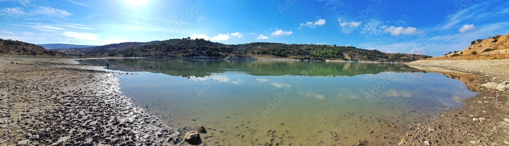 Panoramic view of lake