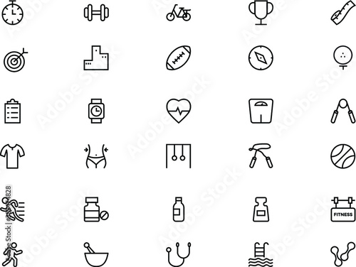 
Fitness Line Icon 
