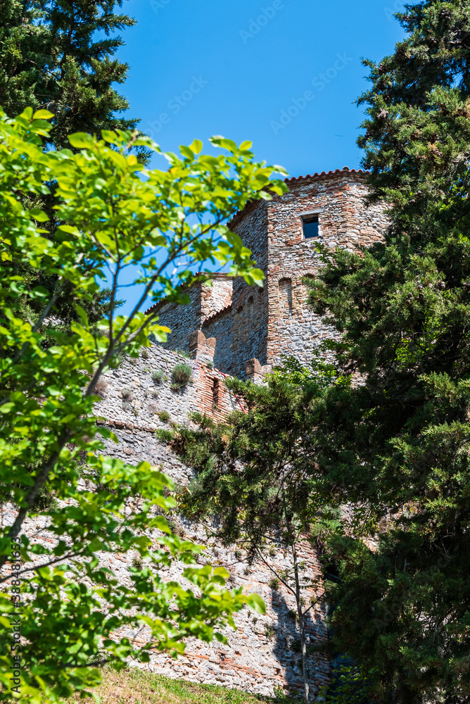 Castles in the hills of Romagna.