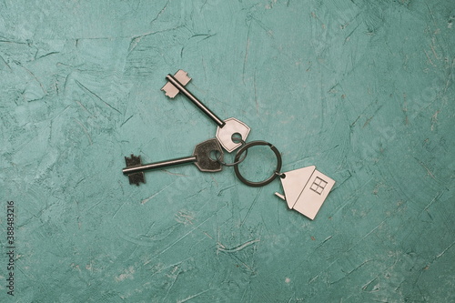 Key with house symbol. Real estate concept © Renat
