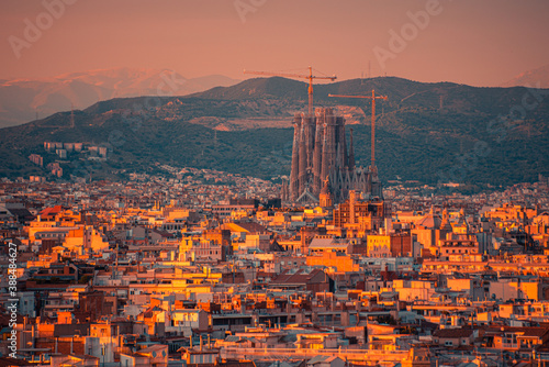 Obraz na płótnie Beautiful Barcelona, Spain 2020 w salonie