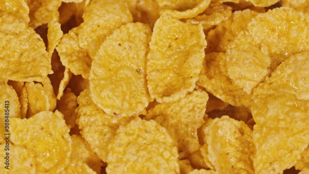 Corn flakes breakfast scene in 4k (UHD) Corn flakes breakfast scene in 4k (UHD)