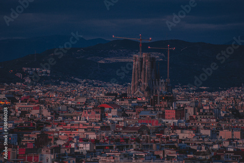 Obraz na płótnie Beautiful Barcelona, Spain 2020 w salonie