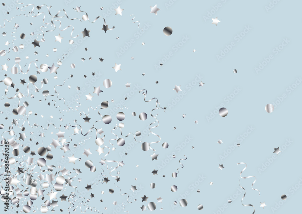 Silver Spiral Festive Vector Blue Background. Silver Spiral Festive Vector Blue Background.