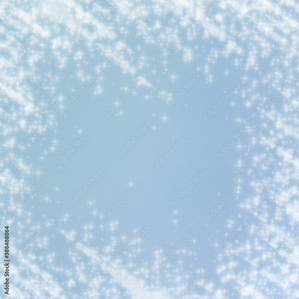 Fototapeta premium blue christmas background with snowflakes