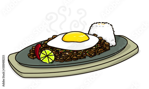 Sizzling sisig dish Philippines exotic food