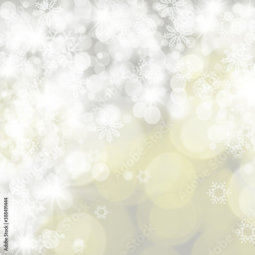 blue christmas background with snowflakes