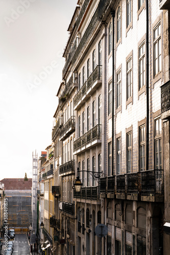 Buildings reflecting the sun in Lisbon