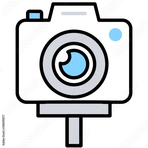 
flat icon simple design of a camera
