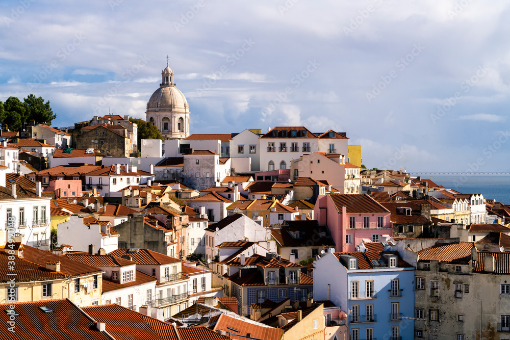 Views of the old city of Lisbon