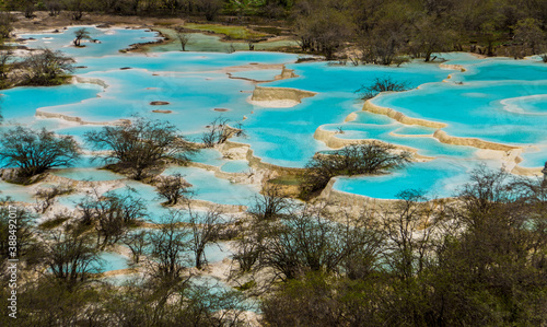 Huanglong Sichuan China Kalksinterbecken Kalksinterterrassen  © Christoph