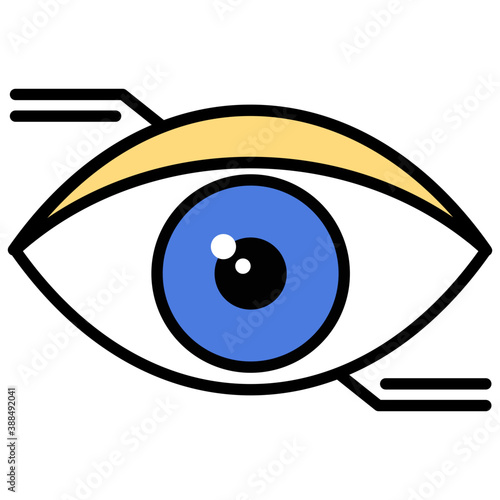 
A lense in a focus, conceptual smart lenses
