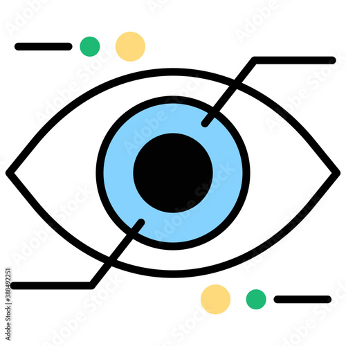 
A lense in a focus, conceptual smart lenses
