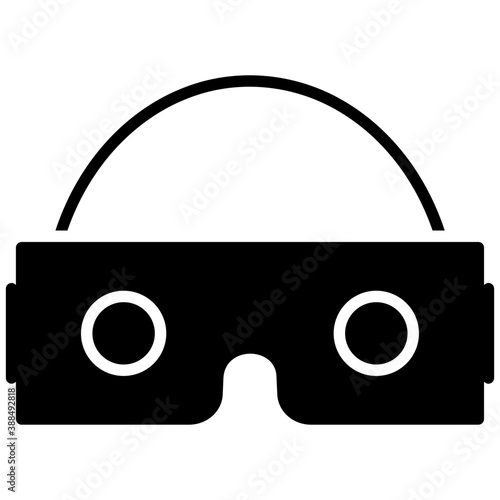 
Smart glasses symbolic of virtual reality environment
