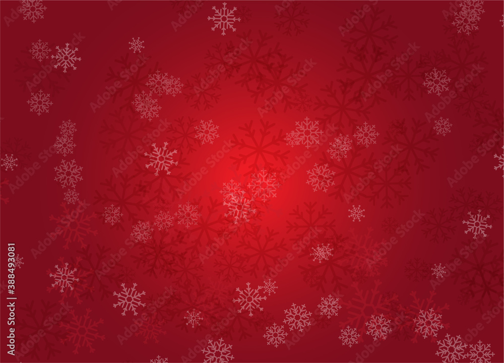red color christmas background with snow pattern red color christmas background with snow pattern
