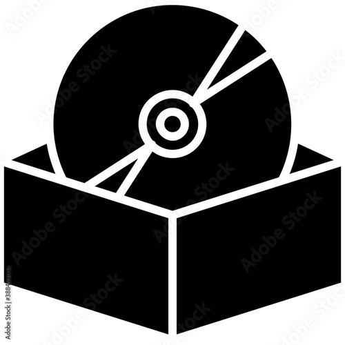 
flat icon design of blu ray, commonly known as CD
