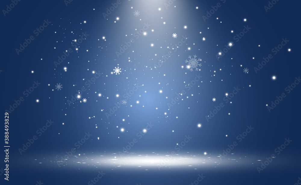 Vector illustration of flying snow on a transparent background.Natural phenomenon of snowfall or blizzard. Vector illustration of flying snow on a transparent background.Natural phenomenon of snowfall or blizzard.