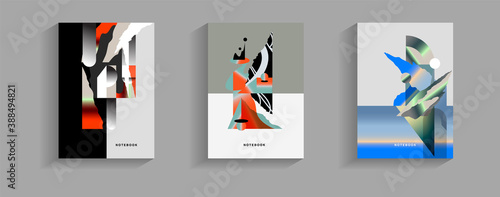 abstract design notebook cover