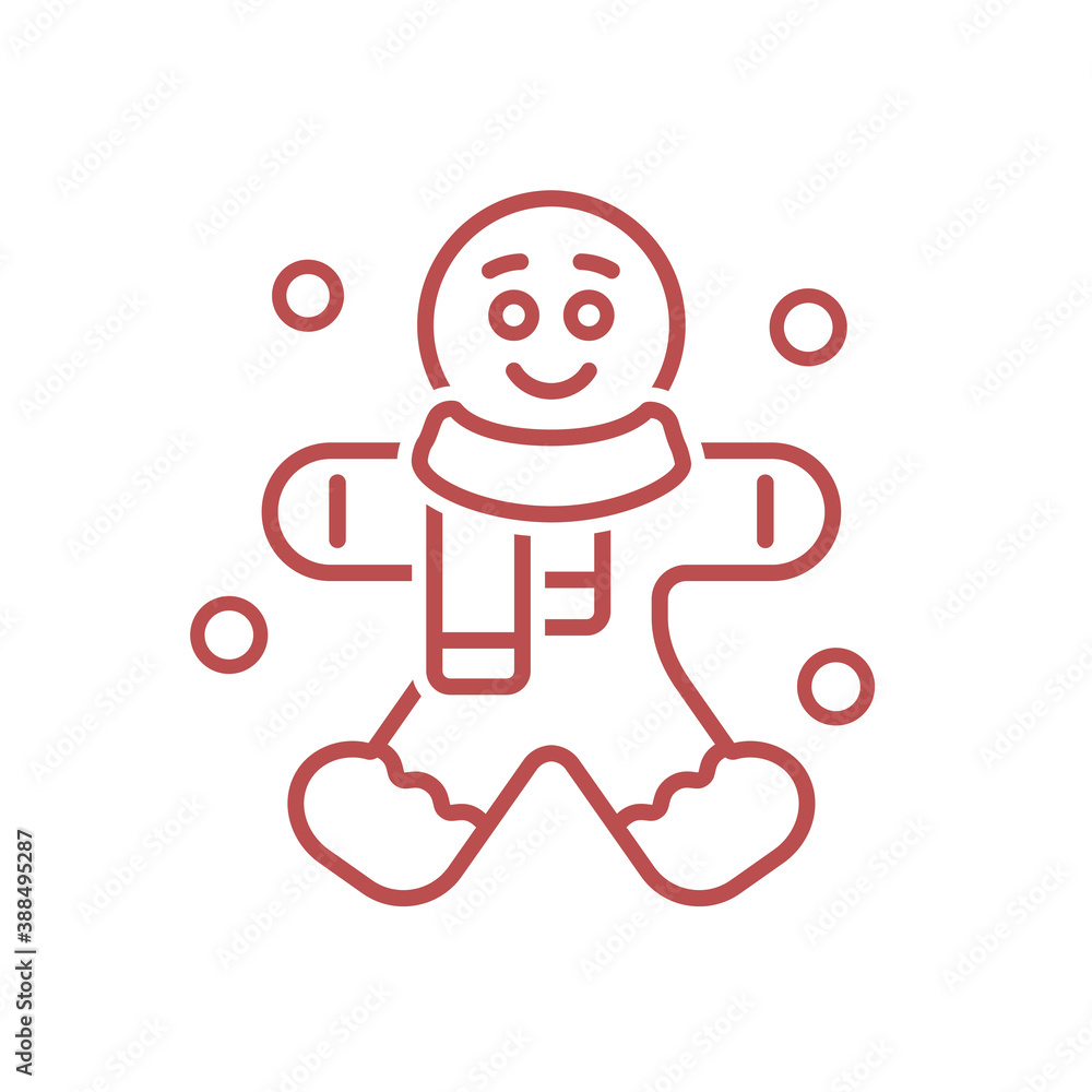 Gingerbread Man Vector Illustration Icon
Gingerbread Man Vector Illustration Icon