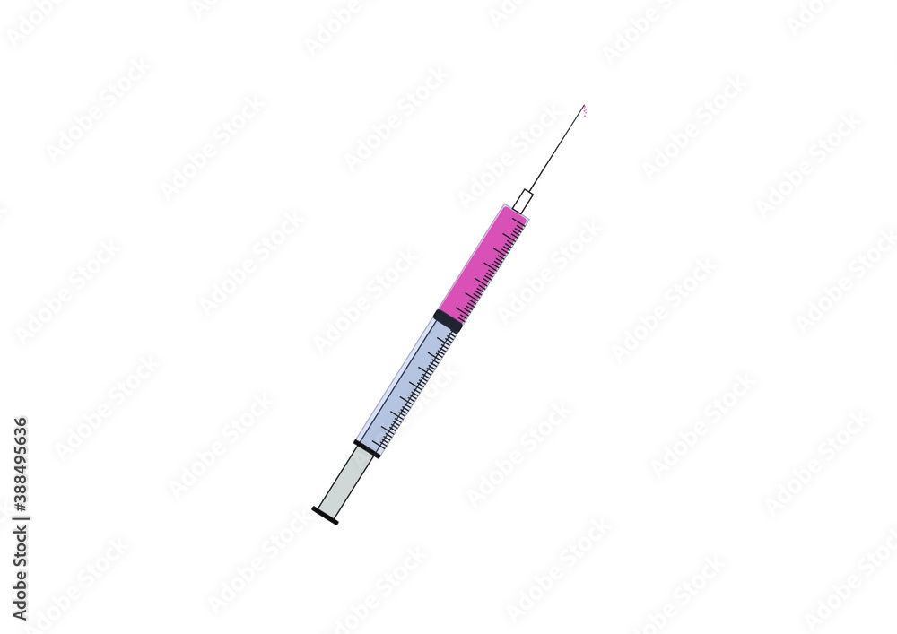 syringe isolated on white background syringe isolated on white background