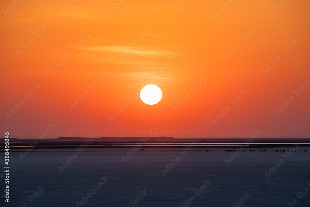Sunset at the great Rann of Kutch