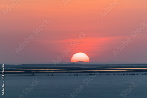 Fototapeta Naklejka Na Ścianę i Meble -  Sunset at the great Rann of Kutch