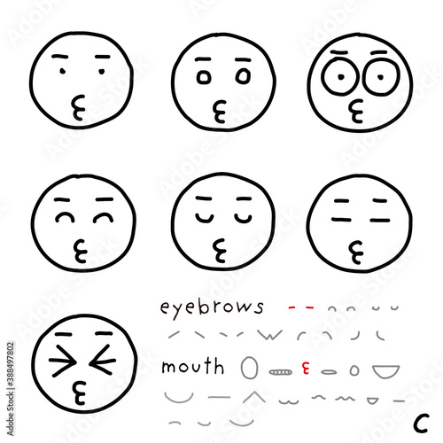 hand-drawn facial expression icon_01_c