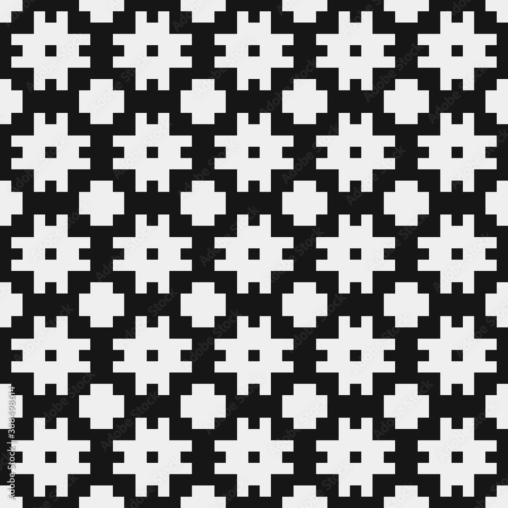 Fototapeta premium Abstract Cross Pattern Dots Logo generative computational art illustration