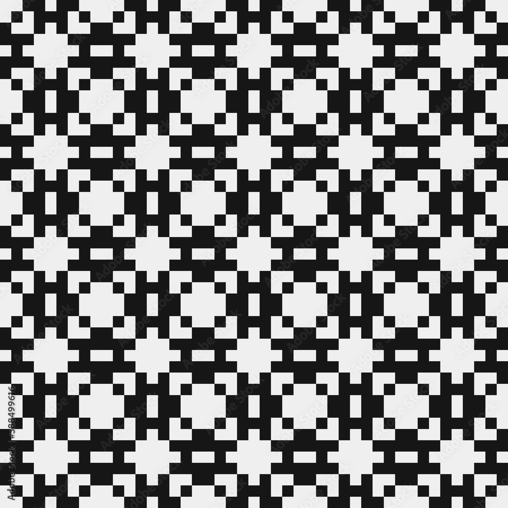 Fototapeta premium Abstract Cross Pattern Dots Logo generative computational art illustration