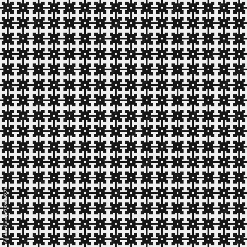 Fototapeta premium Abstract Cross Pattern Dots Logo generative computational art illustration