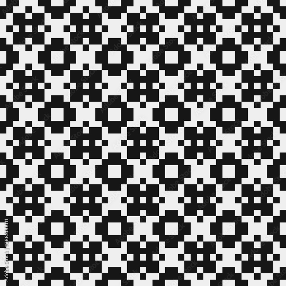 Fototapeta premium Abstract Cross Pattern Dots Logo generative computational art illustration