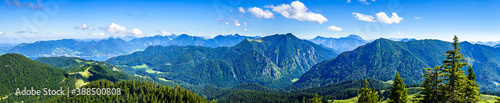 view from the Fockenstein mountain in bavaria