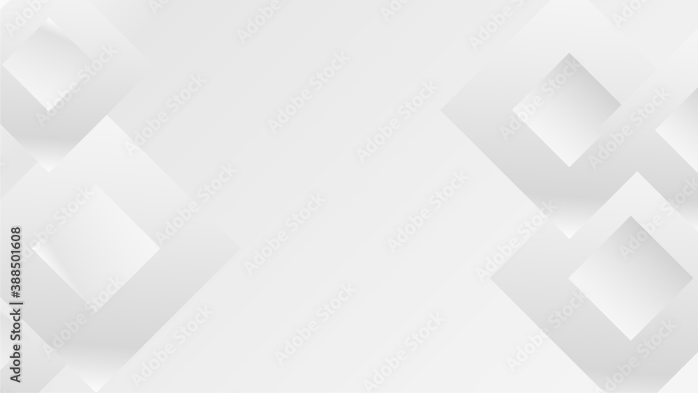 Fototapeta premium Modern white geometry background vector