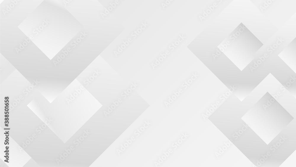 Fototapeta premium Modern white geometry background vector