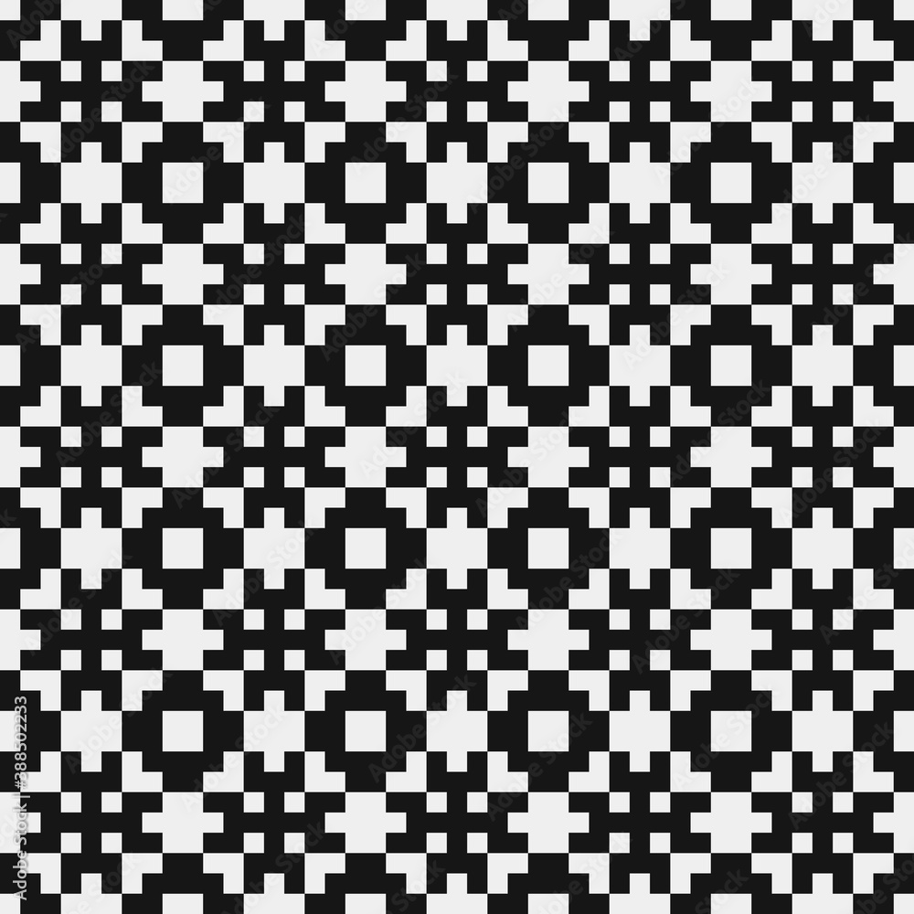 Fototapeta premium Abstract Cross Pattern Dots Logo generative computational art illustration