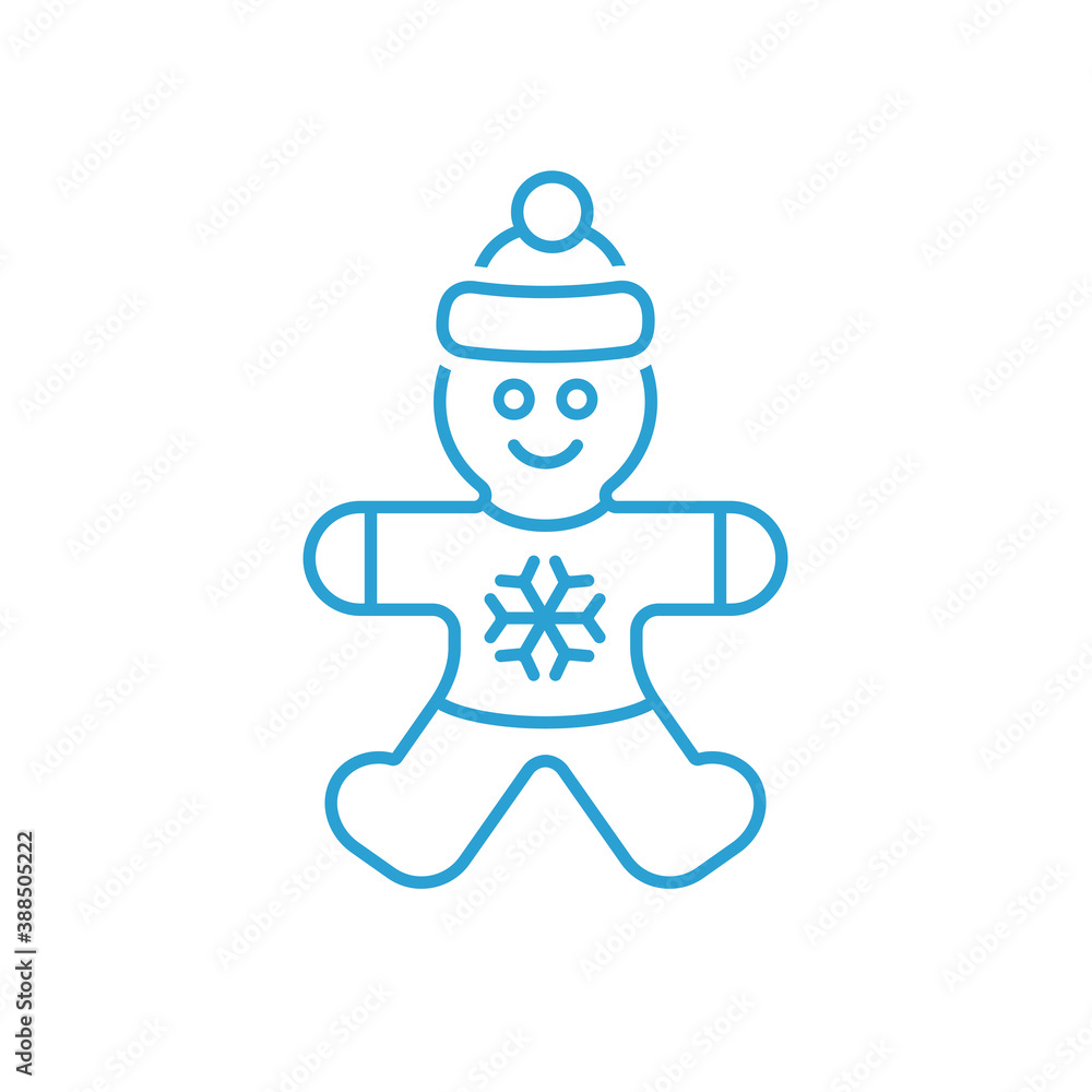 Gingerbread Man Vector Illustration Icon
Gingerbread Man Vector Illustration Icon