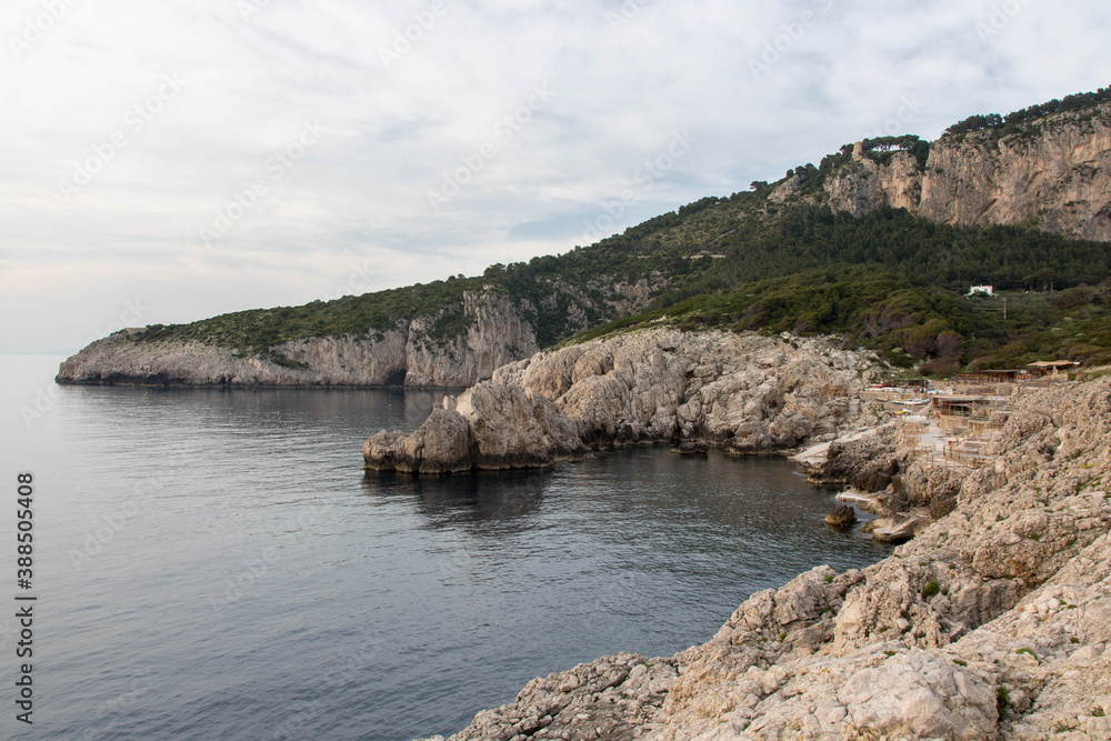 coast of the capri island Italy