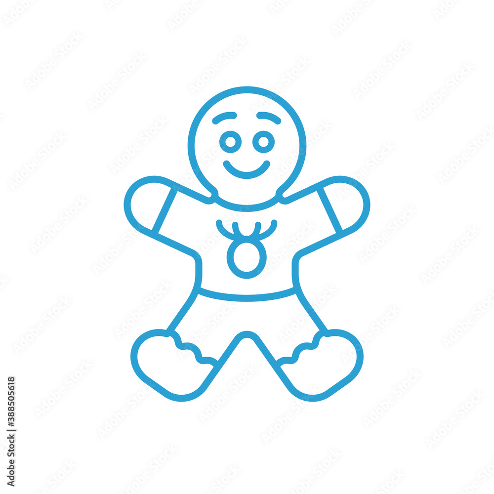 Gingerbread Man Vector Illustration Icon
Gingerbread Man Vector Illustration Icon