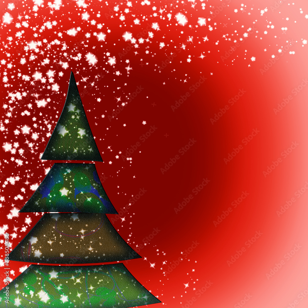 Red Christmas and New Year background