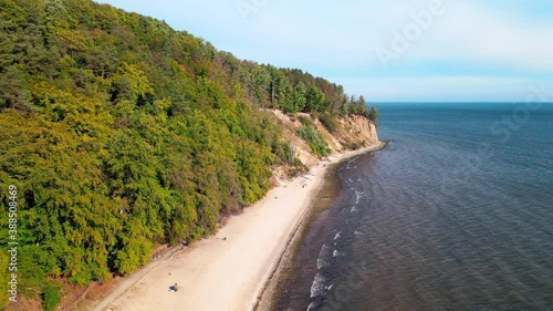 Pier and cliff in Gdynia Orłowo