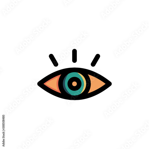Eye, View, Vision Icon. Business Icon Set Vector Logo Symbol.
