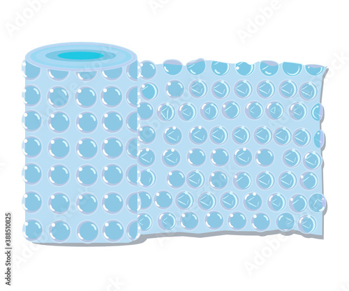 roll of air bubble wrap,Air Bubble wrap Vector. Bubblewrap Icon, packaging with air bubbles illustration, Shockproof plastic used to pack for delivery.