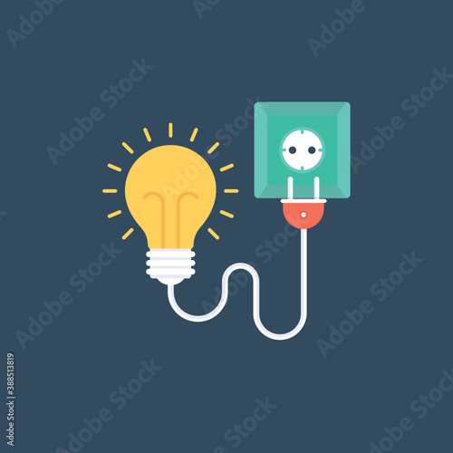  Light bulb with power plug, Electrical connection 