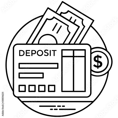 
Different modes of payment representation via cash deposit or debit cards
