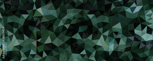 Green polygon background