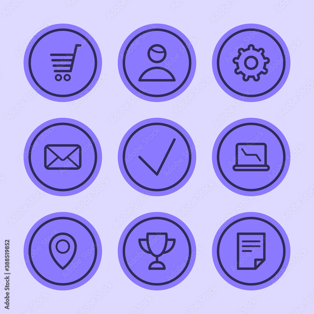 Business icons set part 2. Set vector icons Business icons set part 2. Set vector icons
