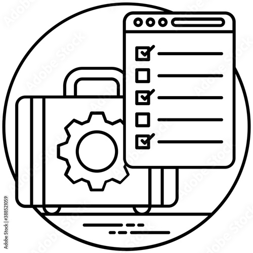  A skeletal framework on a web page with gears symbolizing web wireframe concept 